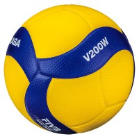 Мяч волейбольный Mikasa V200W (размер 5, синтетическая кожа, профессиональный) - fgospostavki.ru - Миасс