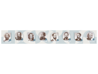 Стенд-лента "Выдающиеся ученые-физики" - fgospostavki.ru - Миасс