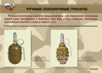 Комплект плакатов "Ручные гранаты" - fgospostavki.ru - Миасс
