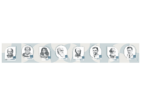 Стенд-лента "Выдающиеся ученые-биологи" - fgospostavki.ru - Миасс