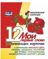 Тематические карточки "Мои первые слова" (красный цвет) - fgospostavki.ru - Миасс