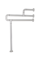 Поручень напольно-настенный с антибактериальным покрытием (белый) - fgospostavki.ru - Миасс