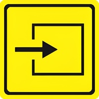 Тактильный знак (вход в помещение) 150х150 - fgospostavki.ru - Миасс