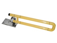 Поручень откидной с антибактериальным покрытием (желтый) - fgospostavki.ru - Миасс