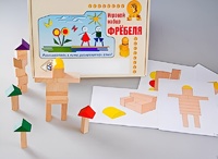 Игровой набор Фребеля "Конструктор деревянный без соединений-3" (Серия "Эксперимент") - fgospostavki.ru - Миасс