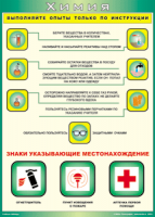 Таблица "Выполняйте опыты только по инструкции" (100х140 сантиметров, винил) - fgospostavki.ru - Миасс