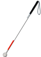 Трость телескопическая композитная с вращающимся шарообразным наконечником длинная на крючке - fgospostavki.ru - Миасс