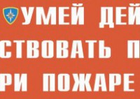 Комплект плакатов "Умей действовать при пожаре" - fgospostavki.ru - Миасс