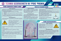 Стенд-уголок "Техника безопасности на уроках физики" - fgospostavki.ru - Миасс