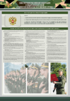 Стенд-уголок "Конституция Российской Федерации и Федеральный закон "О воинской обязанности и военной службе" - fgospostavki.ru - Миасс
