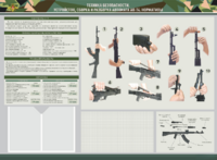 Стенд-уголок маркерный "Техника безопасности. Устройство, сборка и разборка автомата АК-74. Нормативы" - fgospostavki.ru - Миасс