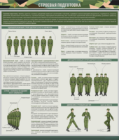 Стенд "Строевая подготовка" - fgospostavki.ru - Миасс