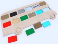 Тактильные разноцветные дощечки «Автобус» - fgospostavki.ru - Миасс