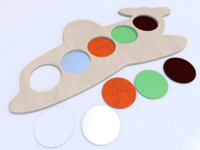 Тактильные разноцветные дощечки «Самолетик» - fgospostavki.ru - Миасс