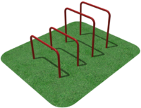 Упоры для отжимания цельносварные, разноуровневые  - fgospostavki.ru - Миасс