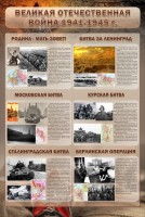 Стенд "Великая отечественная война (битвы)" - fgospostavki.ru - Миасс