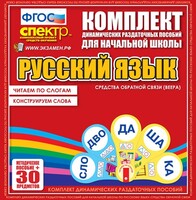 Динамические раздаточные пособия. Русский язык (веера). Читаем по слогам (слоги из двух букв). Конструируем слова (слоги из двух и трех букв). - fgospostavki.ru - Миасс