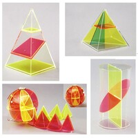 Дополнительный набор прозрачных геометрических тел с сечениями. - fgospostavki.ru - Миасс