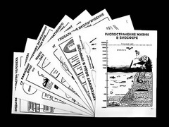 Комплект таблиц по экологии "Биосфера-глобальная экосистема.Вмешательство человека."(ламинированные, А4, 15штук) - fgospostavki.ru - Миасс
