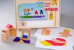 Игровой набор Фребеля "Конструктор деревянный без соединений-2" (Серия "Эксперимент") - fgospostavki.ru - Миасс