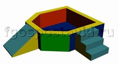 Сухой бассейн "Крепость" 1,5х1,2 метра - fgospostavki.ru - Миасс