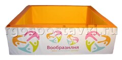 Бассейн "Вообразилия" квадратный с шелкографией - fgospostavki.ru - Миасс