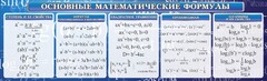 Стенд "Основные математические формулы" - fgospostavki.ru - Миасс