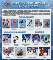 Стенд "Олимпийские зимние виды спорта" - fgospostavki.ru - Миасс