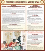 Стенд "Техника безопасности на уроках труда" - fgospostavki.ru - Миасс
