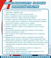 Стенд "Техника безопасности на уроках физкультуры" - fgospostavki.ru - Миасс