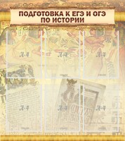 Стенд "Подготовка к ЕГЭ и ОГЭ по истории (6 карманов)" - fgospostavki.ru - Миасс