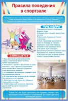 Стенд "Правила поведения в спортзале №1" - fgospostavki.ru - Миасс