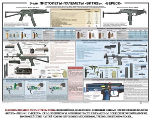 Плакат "9-мм пистолеты-пулеметы «Витязь», «Вереск»" - fgospostavki.ru - Миасс