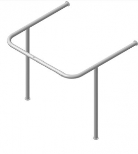 Поручень для раковины, опорой к стене (750 x 550 x 750 миллиметров) - fgospostavki.ru - Миасс