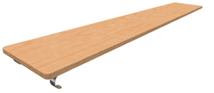 Доска наклонная навесная (2 метра) - fgospostavki.ru - Миасс