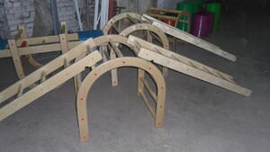 Лестница навесная с зацепами (420*2280 миллиметров, дерево) - fgospostavki.ru - Миасс