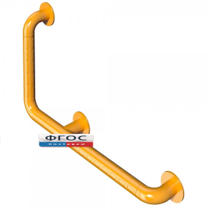 Поручень вертикальный угловой "Антибак" 600 х 350 миллиметров - fgospostavki.ru - Миасс