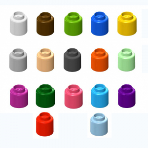  Элемент конструктора одиночный одноцветный Color Blocks 100 штук - fgospostavki.ru - Миасс