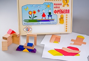 Игровой набор Фребеля "Конструктор деревянный без соединений-2" (Серия "Эксперимент") - fgospostavki.ru - Миасс
