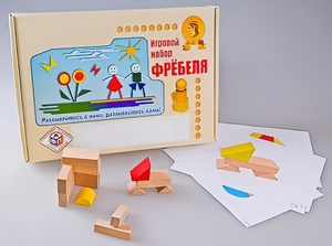Игровой набор Фребеля "Конструктор деревянный без соединений-1" (Серия "Эксперимент") - fgospostavki.ru - Миасс