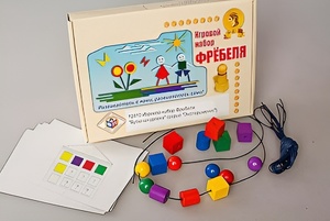 Игровой набор Фребеля "Бусы-шнуровка" (серия "Эксперимент") - fgospostavki.ru - Миасс