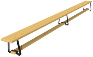 Скамейка гимнастическая (металлические ножки) (3,0 м)  - fgospostavki.ru - Миасс