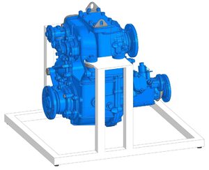 Учебное оборудование «Раздаточная коробка с коробкой отбора мощности в разрезе грузового автомобиля КамАЗ» - fgospostavki.ru - Миасс