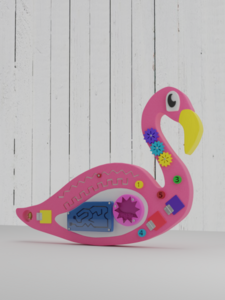 Бизиборд «Розовый фламинго» - fgospostavki.ru - Миасс