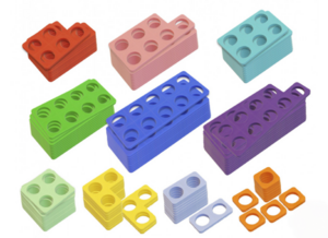 Нумирошка. Набор цветных пластиковых форм 100 шт. по методике Нумикон - fgospostavki.ru - Миасс