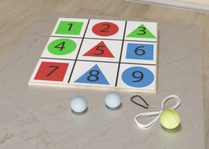 Мишень напольная цветная с цифрами - fgospostavki.ru - Миасс