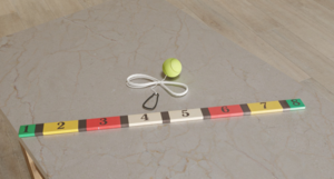 Мяч-маятник и планка для отбивания с цифрами - fgospostavki.ru - Миасс