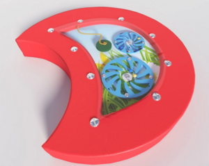 Настенный игровой модуль в виде части гусеницы с весами - fgospostavki.ru - Миасс