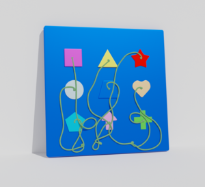 Тактильно-развивающая панель «Геометрия» - fgospostavki.ru - Миасс