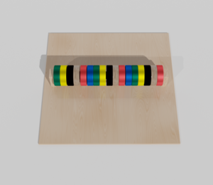 Тактильно-развивающая панель с разноцветными кругами - fgospostavki.ru - Миасс